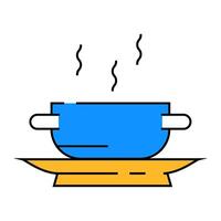 cabbage soup icon color illustration vector