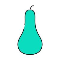 pear conference whole icon color illustration vector