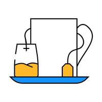 tea gourd icon color illustration vector