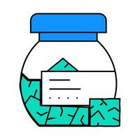 spinach granules icon color illustration vector