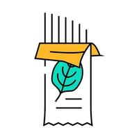 spaghetti spinach icon color illustration vector