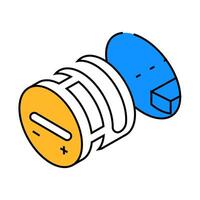 insert screw fast mounting assembly furniture icon color illustration vector