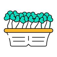 seedling radish icon color illustration vector