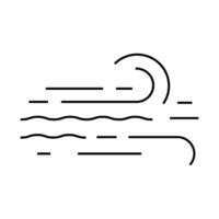 stream air icon color illustration vector