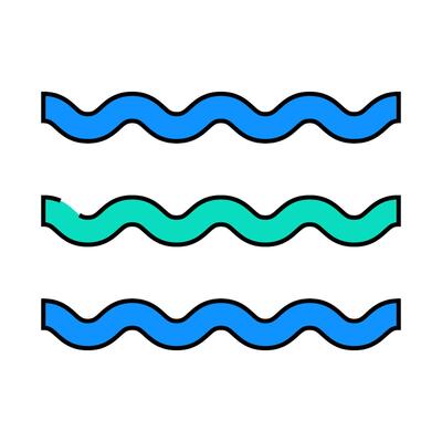 air wave icon color illustration