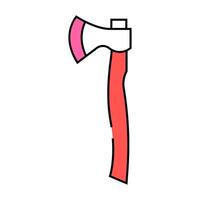 forest axe hatchet icon color illustration vector