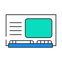 computer pc retro gadget icon color illustration vector