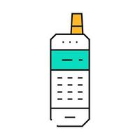 mobile phone retro gadget icon color illustration vector