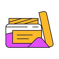 scrub salt icon color illustration vector