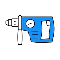drill machine icon color illustration vector