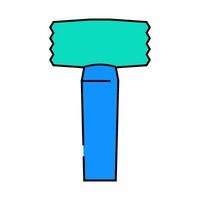 bushing hammer icon color illustration vector