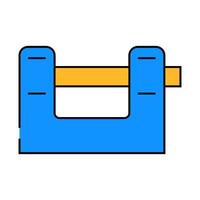 security padlock icon color illustration vector