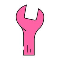 combination wrench icon color illustration vector