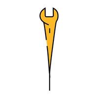 spud wrench icon color illustration vector