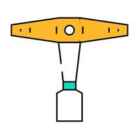 drum key icon color illustration vector