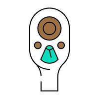 socket wrench icon color illustration vector