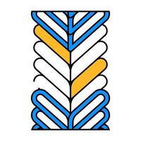 foxtail chain icon color illustration vector