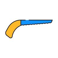 keyhole saw icon color illustration vector