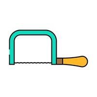coping saw icon color illustration vector