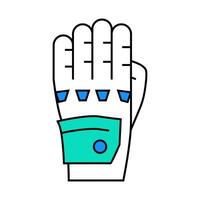 gloves motorcycle icon color illustration vector