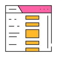 web form registration icon color illustration vector