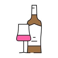 cabernet sauvignon red wine icon color illustration vector