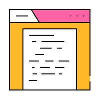 archive folder icon color illustration vector