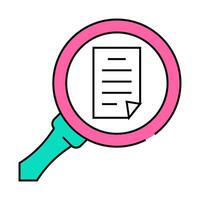 browse folder icon color illustration vector