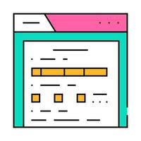 web folder icon color illustration vector