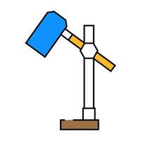 desktop table lamp icon color illustration vector