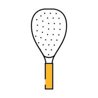 racket game badminton icon color illustration vector