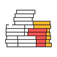 stack treasure golden icon color illustration vector
