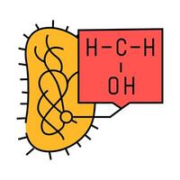 microbiology molecular structure icon color illustration vector