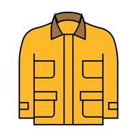 chore outerwear male icon color illustration vector