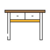 table living room icon color illustration vector