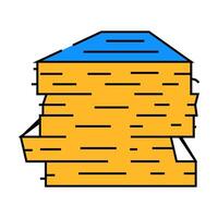 stack paper document icon color illustration vector