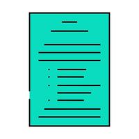 terms condition paper document icon color illustration vector
