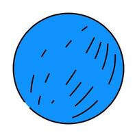 mercury planet icon color illustration vector