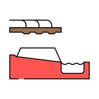 removing copper from oxide ore icon color illustration vector