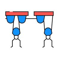 strap system garage tool icon color illustration vector