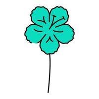 azalea blossom spring icon color illustration vector