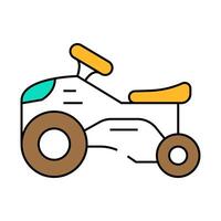 ride on toy child icon color illustration vector
