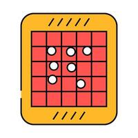 othello game board table icon color illustration vector