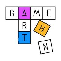 scrabble tiles board table icon color illustration vector