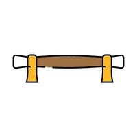 cabinet handle hardware furniture fitting icon color illustration vector
