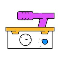 geiger counter nuclear energy icon color illustration vector