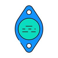 transistor electrical engineer icon color illustration vector