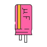 capacitor electrical engineer icon color illustration vector