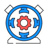 dc generator electrical engineer icon color illustration vector