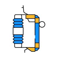 fuse electrical engineer icon color illustration vector